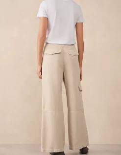 Wide Leg Belted Trousers