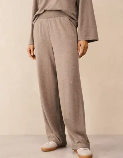 Wide Leg Joggers with Cashmere