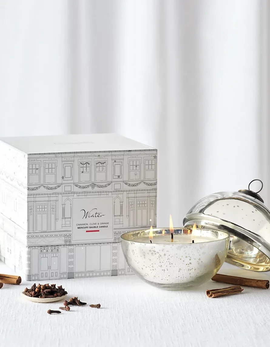 Winter Mercury Bauble Candle