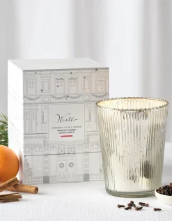 Winter Mercury Ribbed Large Candle