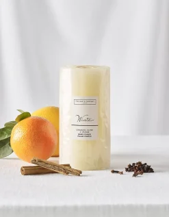 Winter Pillar Candle – Medium