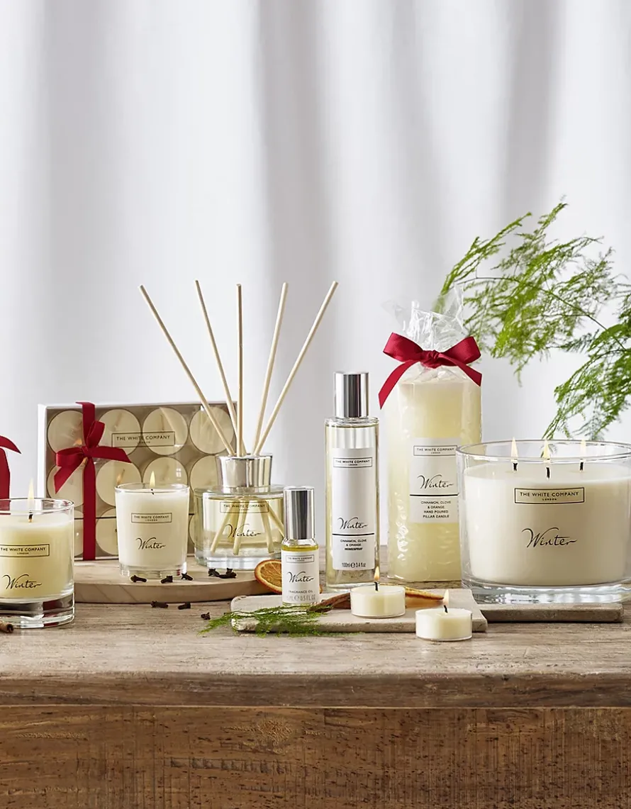 Winter Pillar Candle – Medium