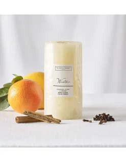 Winter Pillar Candle – Medium