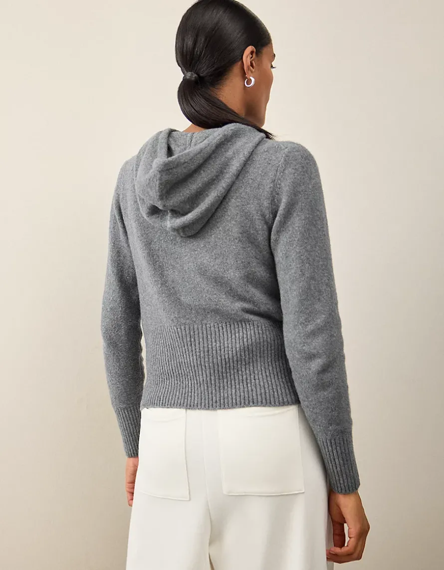 Zip Through Hoodie with Cotton