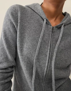 Zip Through Hoodie with Cotton