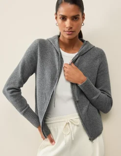 Zip Through Hoodie with Cotton