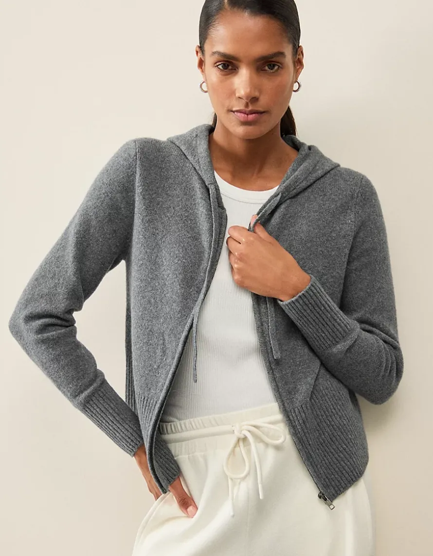 Zip Through Hoodie with Cotton