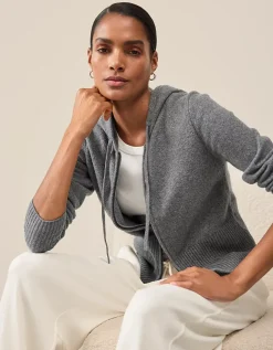 Zip Through Hoodie with Cotton